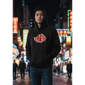 Ripple Junction Naruto Shippuden 20th Anniversary Akatsuki Men's M Black Hoodie